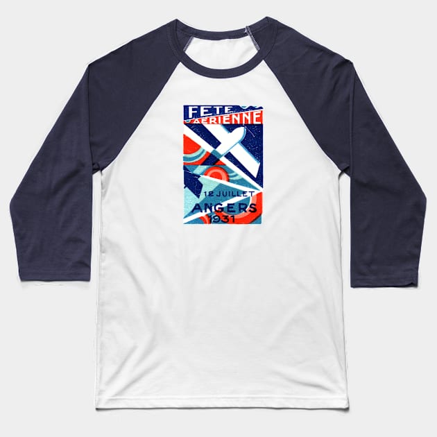 1931 French International Air Show Baseball T-Shirt by historicimage